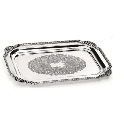 Zdjęcie Taca do serwowania - mosiądz platerowany srebrem