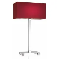 Picture Luxurious table lamp in chrome-plated brass with a lampshade