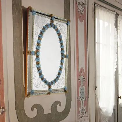 Zdjęcie Lustro dekoracyjne o owalnym zdobieniu San Marco 087