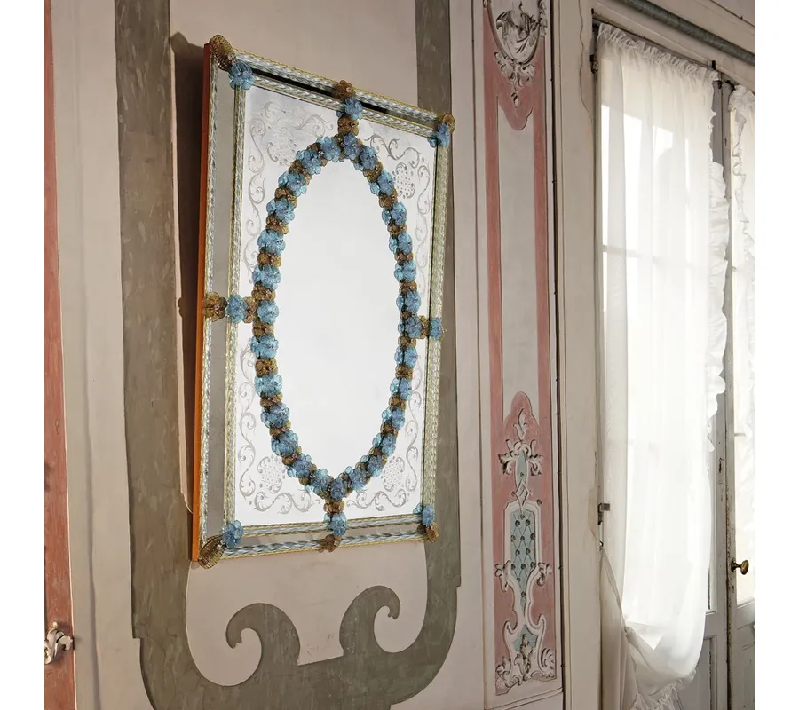 ekskluzywne lustro na ścianę w stylu weneckim pomysł na prezent