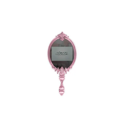 Picture Magical pink mirror with invisible TV