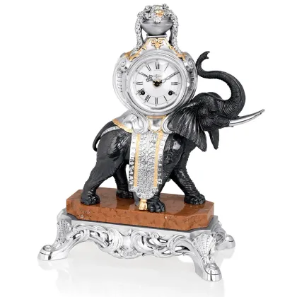 Picture Clock with an elephant for the living room