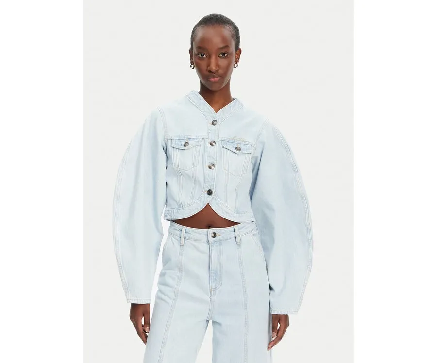 obrazek 1 ROTATE Kurtka jeansowa 1138261468 Niebieski Relaxed Fit
