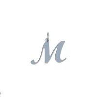Picture Luxurious pendant with a stylized letter, 20 mm high.