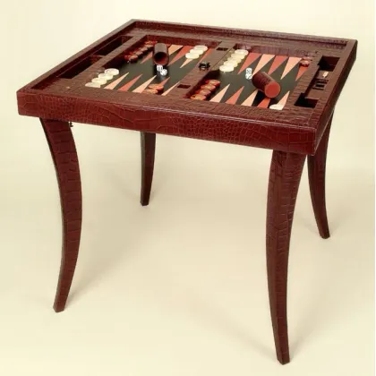 Zdjęcie Ekskluzywny stół do Backgammon i szachów wykończony