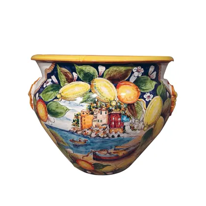 Picture A stylish Italian vase decorated with a sea motif