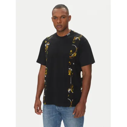 Zdjęcie Versace Jeans Couture T-Shirt 78GAH615 Czarny Regular Fit