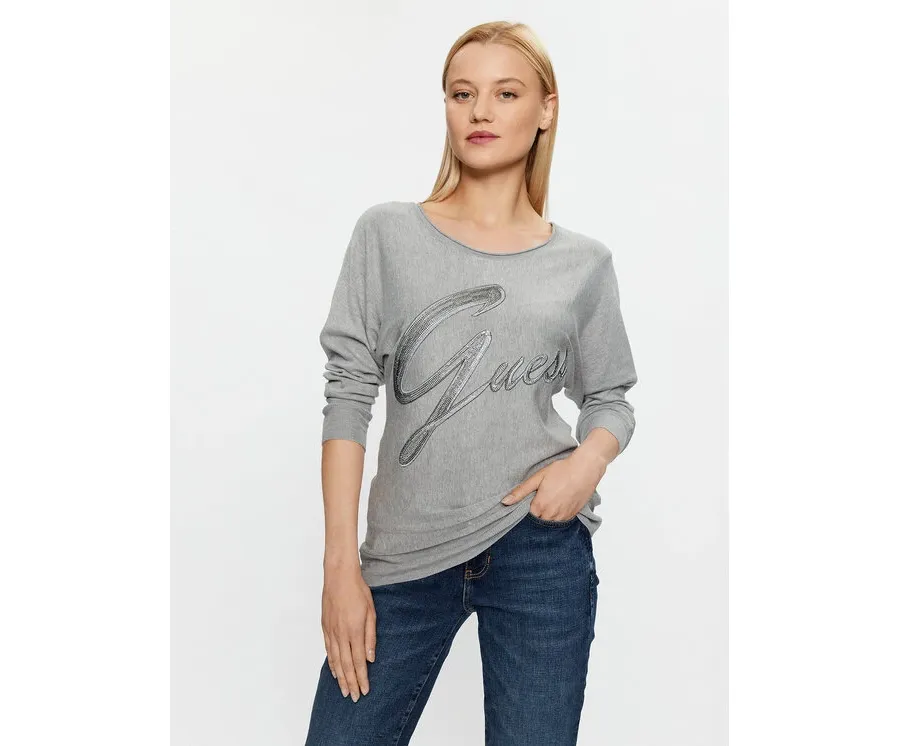 obrazek 1 Guess Sweter W3BR25 Z2NQ2 Szary Regular Fit