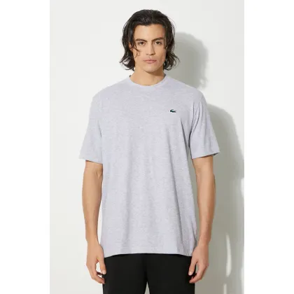 Zdjęcie Lacoste t-shirt męski kolor szary gładki