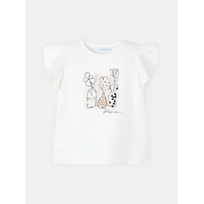 Zdjęcie Mayoral T-Shirt 3004 Écru Regular Fit