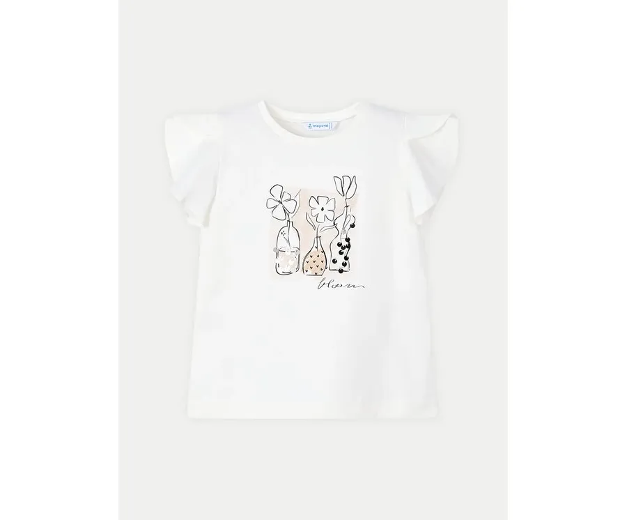 obrazek 1 Mayoral T-Shirt 3004 Écru Regular Fit