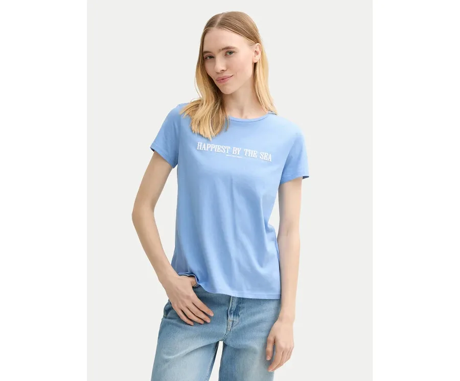obrazek 1 Tom Tailor Denim T-Shirt 1045417 Niebieski Regular Fit