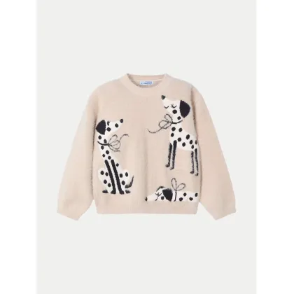 Zdjęcie Mayoral Sweter 4356 Beżowy Regular Fit