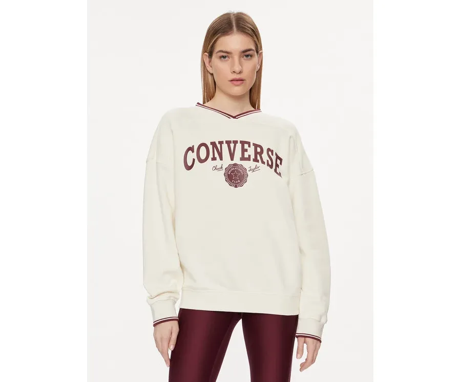 obrazek 1 Converse Bluza Retro 10026039-A03 Écru Oversize