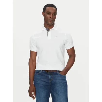 Zdjęcie Barbour Polo Tartan MML0012WH11 Biały Tailored Fit