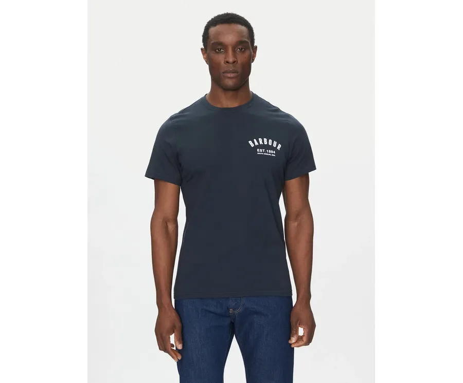 obrazek 1 Barbour T-Shirt Preppy MTS0502NY31 Granatowy Tailored Fit