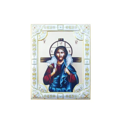 Zdjęcie Wyjątkowa prosta Ikona Chrystus Dobry Pasterz 18x24 cm
