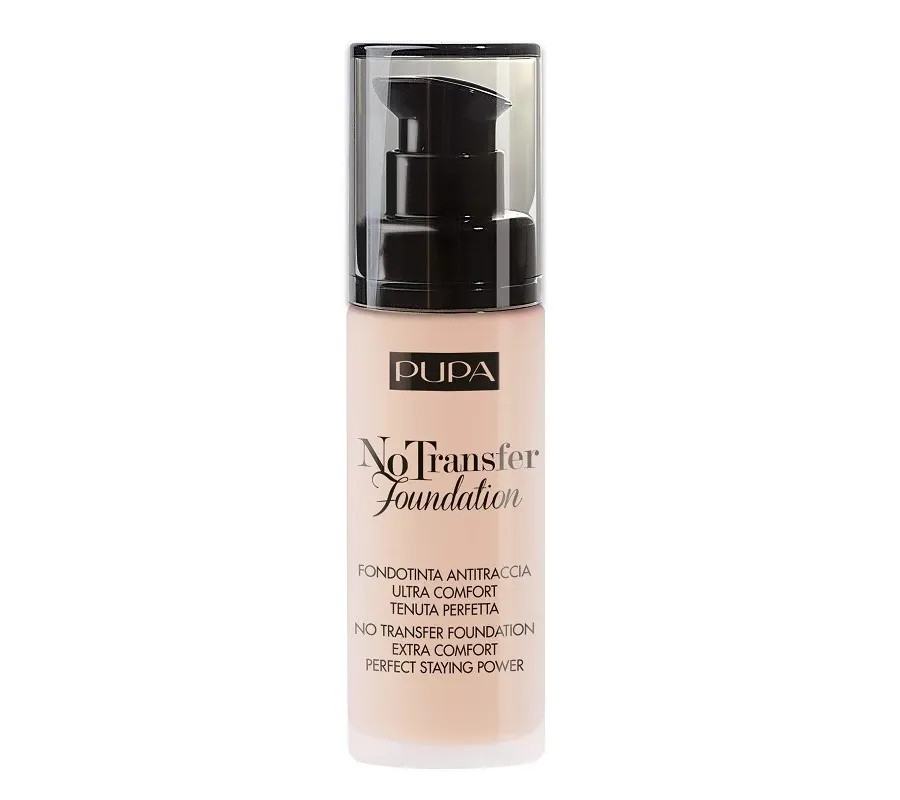 obrazek 1 Pupa No Transfer Długotrwały podkład do twarzy, 100 Porcelain 30 ml