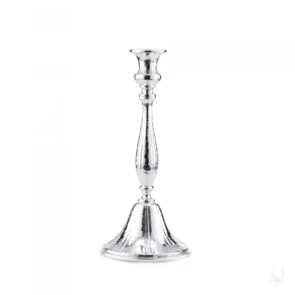 Zdjęcie Włoski pojedynczy srebrny świecznik Zurich - Zaramella Argenti