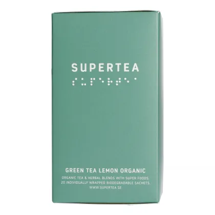 Zdjęcie Teministeriet - Supertea Green Tea Lemon Organic - Herbata 20 Torebek TEMINISTERIET