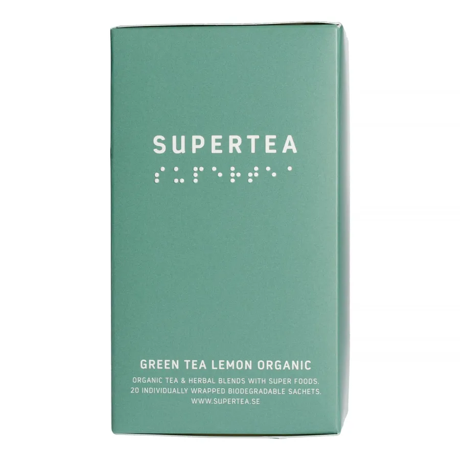 obrazek 1 Teministeriet - Supertea Green Tea Lemon Organic - Herbata 20 Torebek TEMINISTERIET