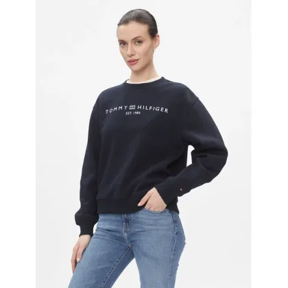 Zdjęcie Tommy Hilfiger Bluza Logo WW0WW39791 Niebieski Regular Fit
