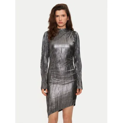 Zdjęcie Bruuns Bazaar Sukienka koktajlowa BBW3707 Srebrny Regular Fit