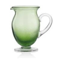 Zdjęcie Elegancki dzbanek w odcieniu zieleni szkło Murano