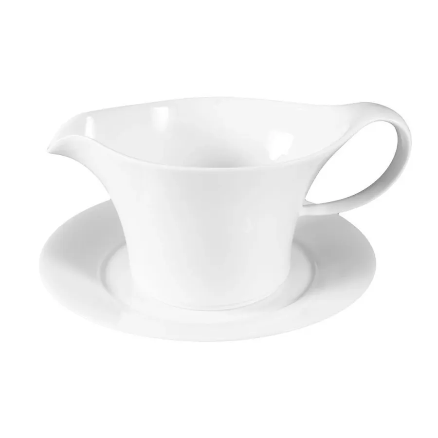 obrazek 1 Ekskluzywna biała porcelanowa sosjerka z Niemiec - Tettau