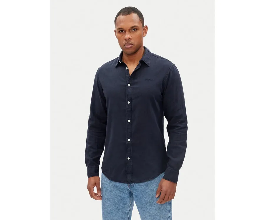 obrazek 1 Pepe Jeans Koszula Arnau PM308844 Granatowy Regular Fit