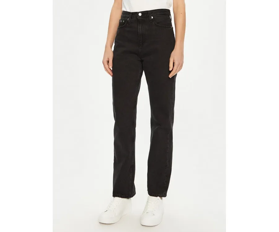 obrazek 1 Calvin Klein Jeans Jeansy J20J224505 Czarny Straight Fit