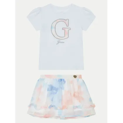 Zdjęcie Guess Komplet t-shirt i spódniczka K5RG03 K6YW0 Biały Regular Fit