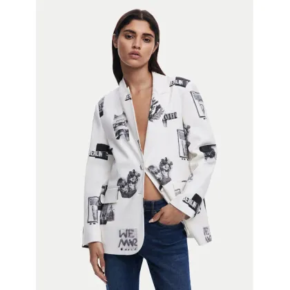 Zdjęcie Desigual Marynarka 25SWEW15 Biały Regular Fit