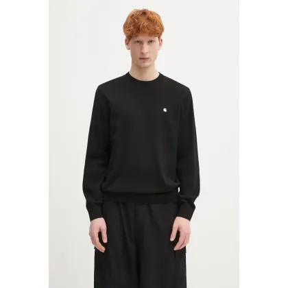 Zdjęcie Carhartt WIP sweter bawełniany Madison Sweater męski kolor czarny I030033