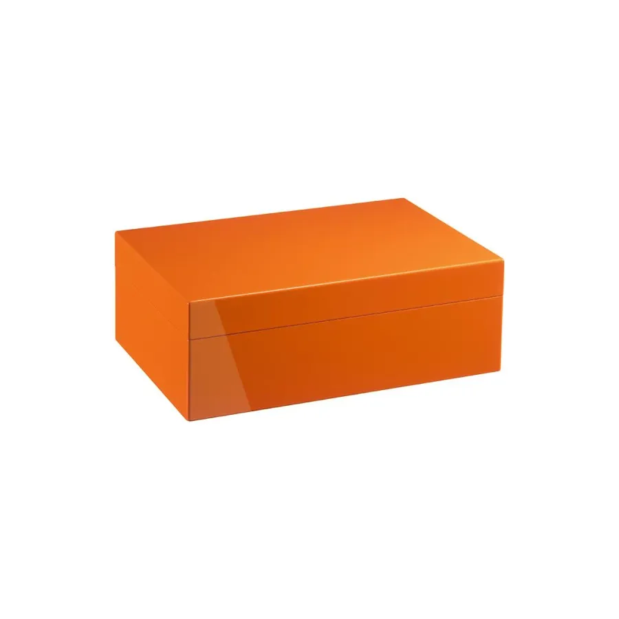 obrazek 1 Humidor na cygara wykonany z cedru w kolorze pomarańczowym