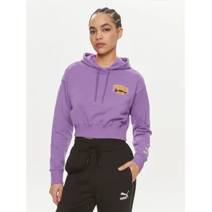 Zdjęcie Puma Bluza For The Fanbase 624346 Fioletowy Relaxed Fit