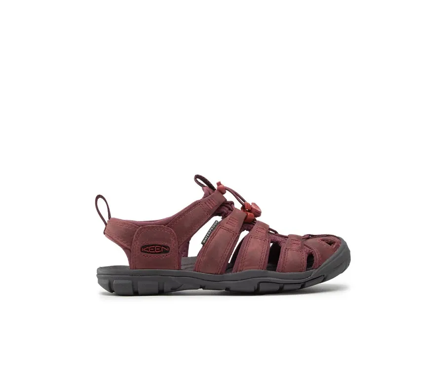obrazek 1 Keen Sandały Clearwater Cnx Lleather 1025088 Bordowy