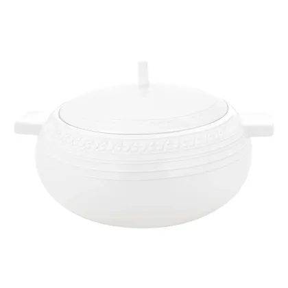 Zdjęcie Waza z porcelany Ornament z białym rzeźbiarskim zdobieniem - Vista Alegre