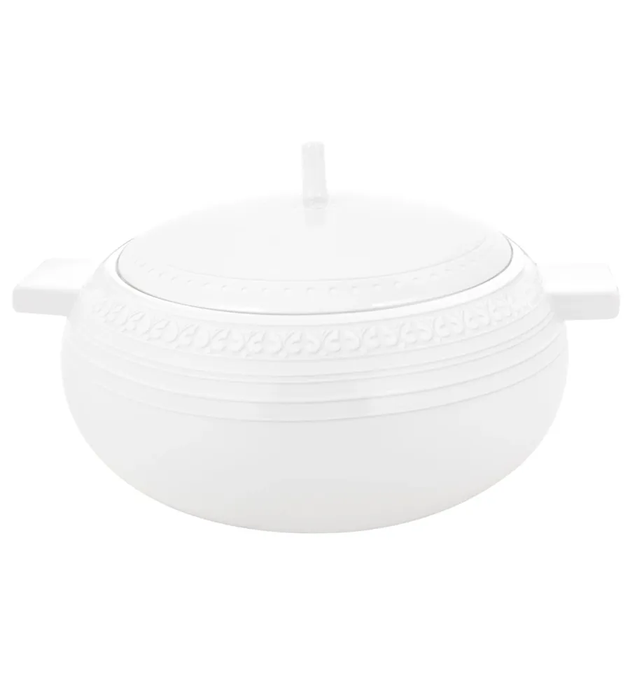 picture 1 Porcelain Ornament tureen with a white sculptural decoration - Vista Alegre