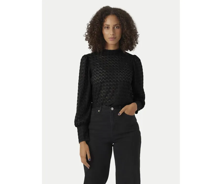 obrazek 1 Vero Moda Bluzka Becca 10302894 Czarny Regular Fit