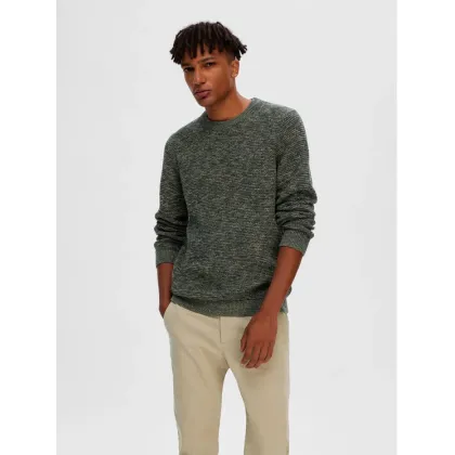 Zdjęcie Selected Homme Sweter 16059390 Zielony Regular Fit