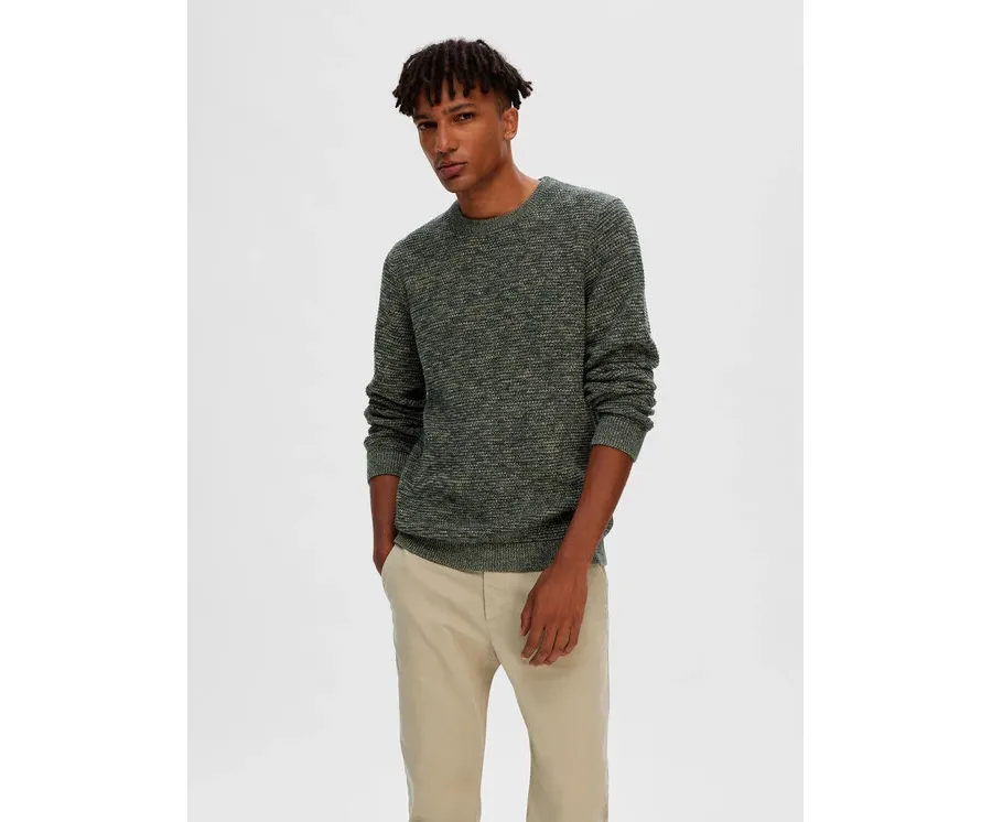 obrazek 1 Selected Homme Sweter 16059390 Zielony Regular Fit