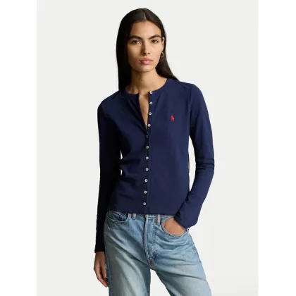 Zdjęcie Polo Ralph Lauren Kardigan 211941175003 Granatowy Slim Fit