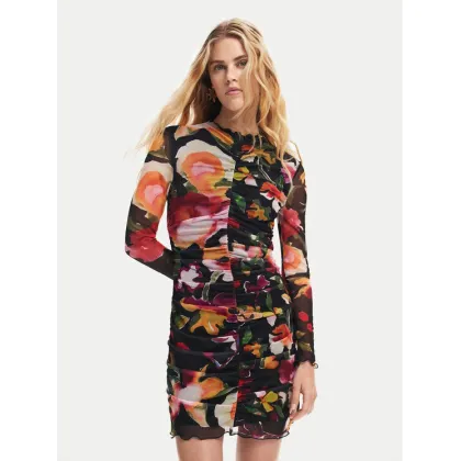 Zdjęcie Desigual Sukienka codzienna Manila 24WWVK47 Czarny Slim Fit