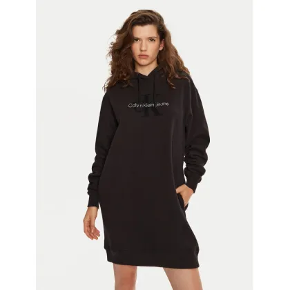 Zdjęcie Calvin Klein Jeans Sukienka dzianinowa Chenille J20J224685 Czarny Relaxed Fit
