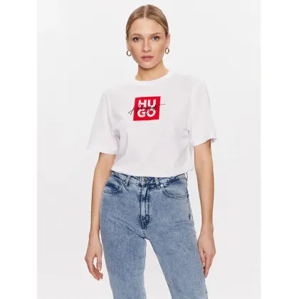 Zdjęcie Hugo T-Shirt Dashire_3 50485373 Biały Regular Fit HUGO