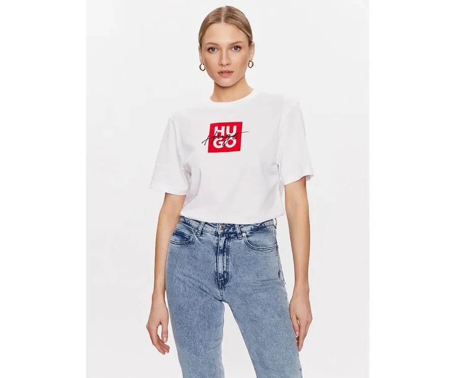 obrazek 1 Hugo T-Shirt Dashire_3 50485373 Biały Regular Fit HUGO