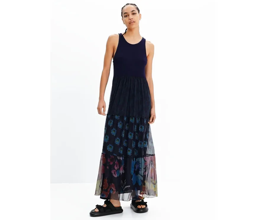 obrazek 1 Desigual Sukienka codzienna Dudas 23SWVK90 Granatowy Regular Fit