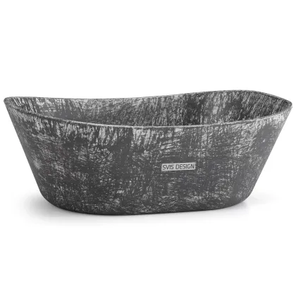 Zdjęcie Elegancka umywalka 50 cm LIBRA BASIC – STONE, szary, lakier matowy