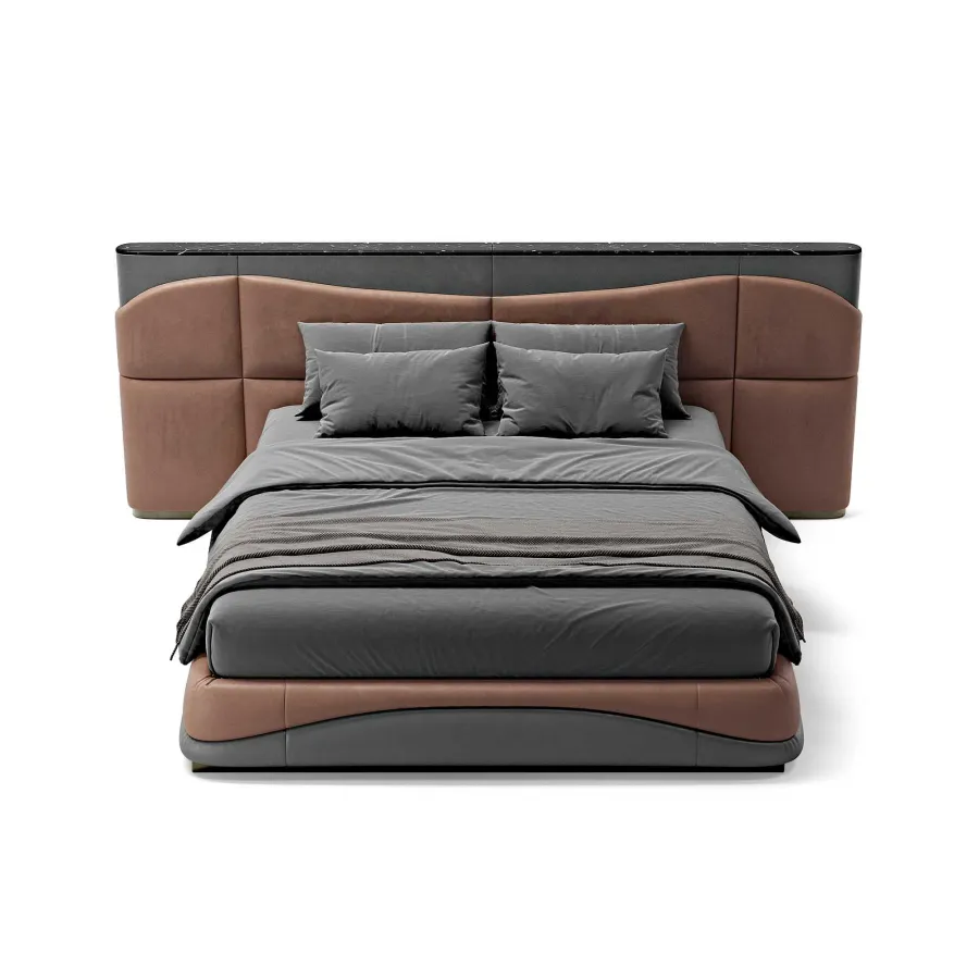 obrazek 8 Eleganckie włoskie łóżko do sypialni - styl modernistyczny